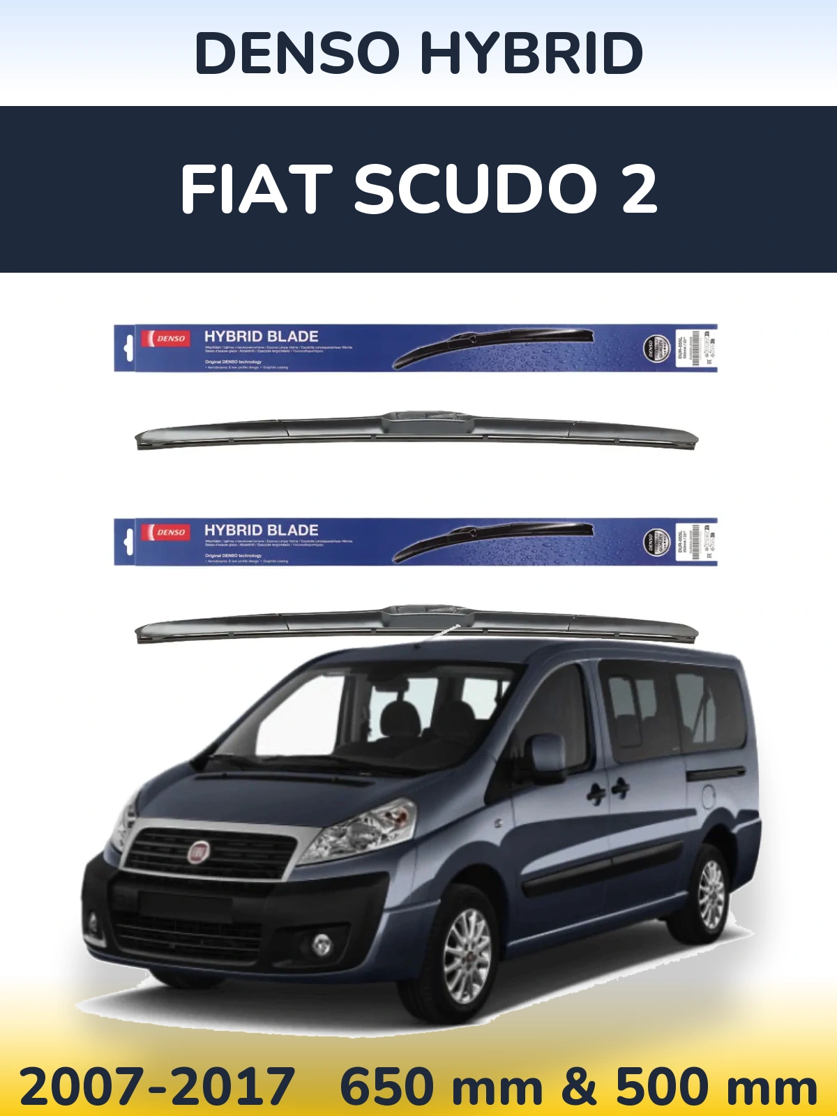 Ștergătoare Denso Hybrid pentru Fiat Scudo 2