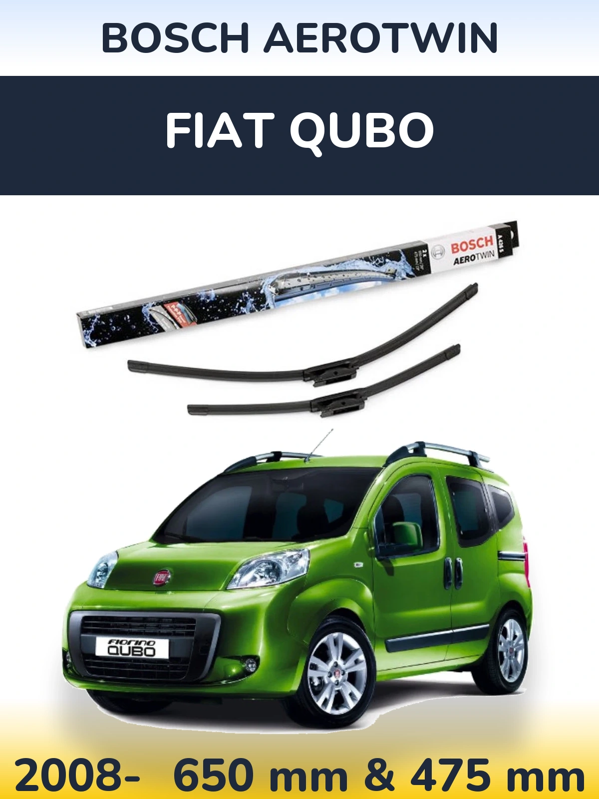 Ștergătoare BOSCH AeroTwin pentru Fiat Qubo