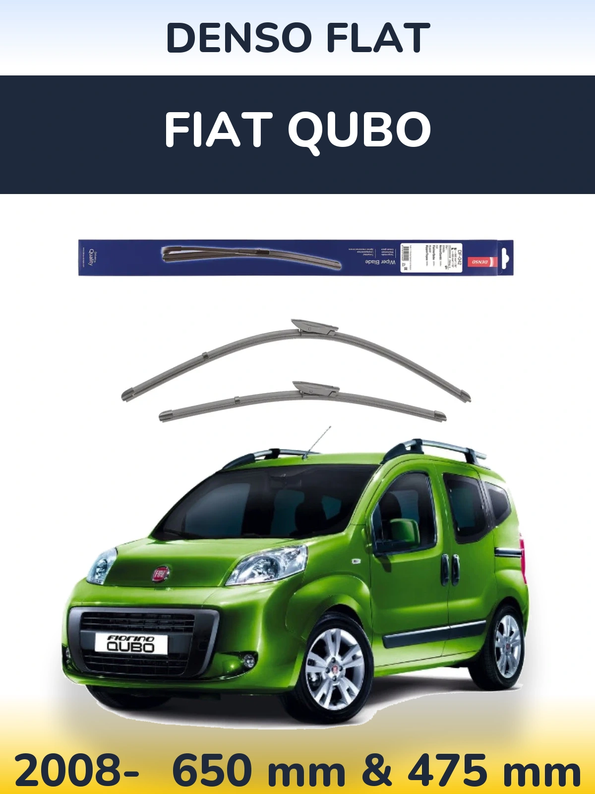 Ștergătoare Denso Flat pentru Fiat Qubo