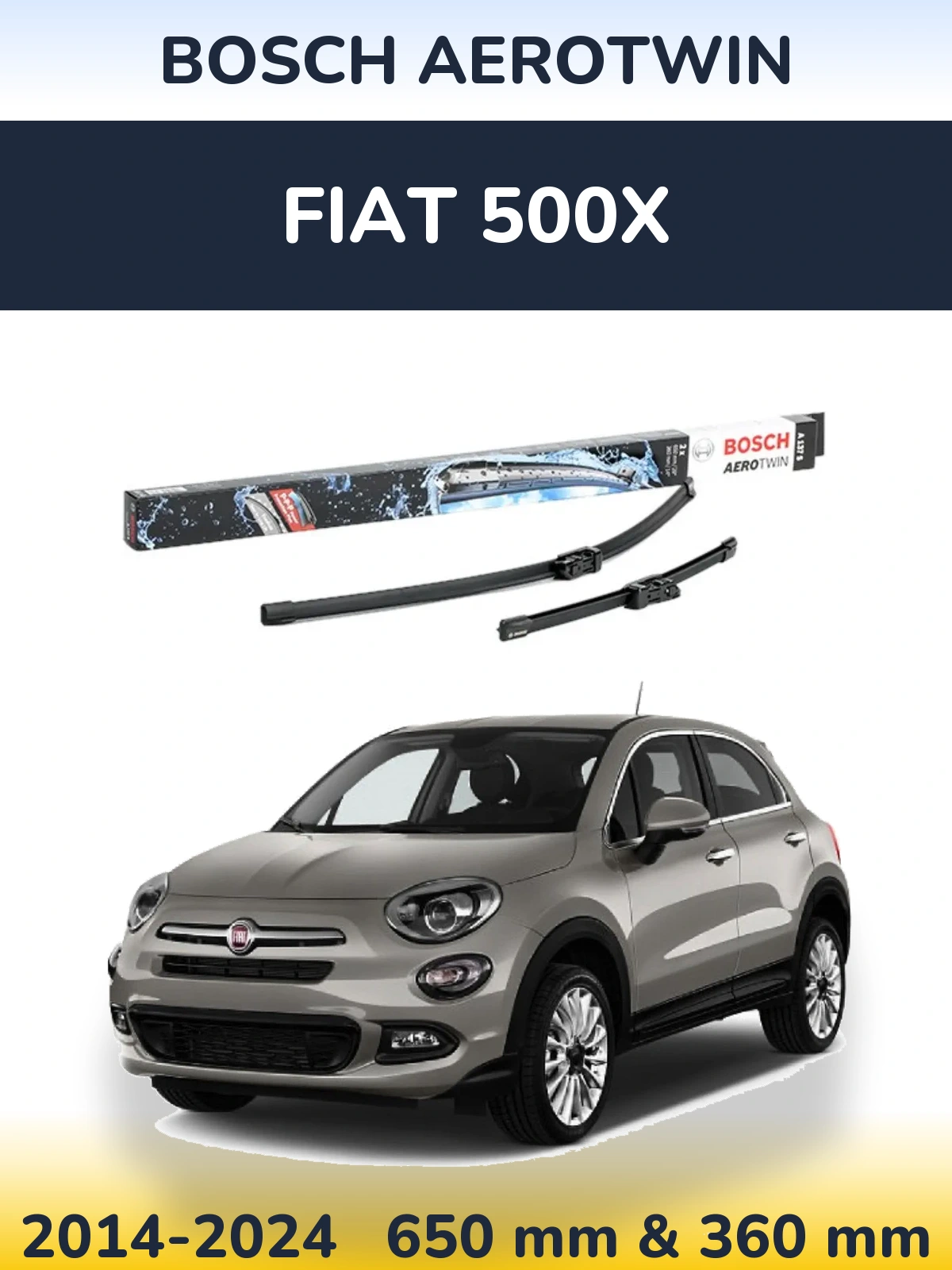 Ștergătoare BOSCH AeroTwin pentru Fiat 500X
