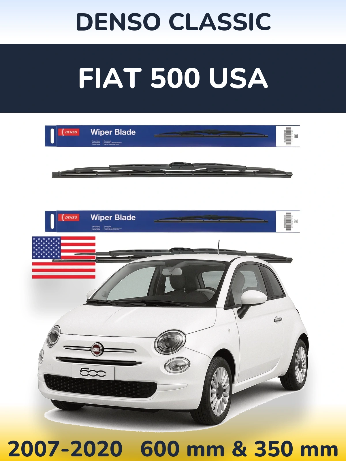 Ștergătoare Denso Classic pentru Fiat 500 USA