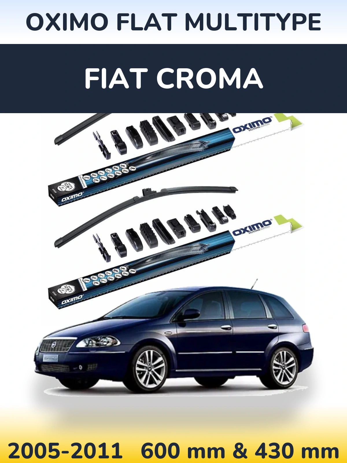 Ștergătoare Oximo Flat MultiTipe pentru Fiat Croma