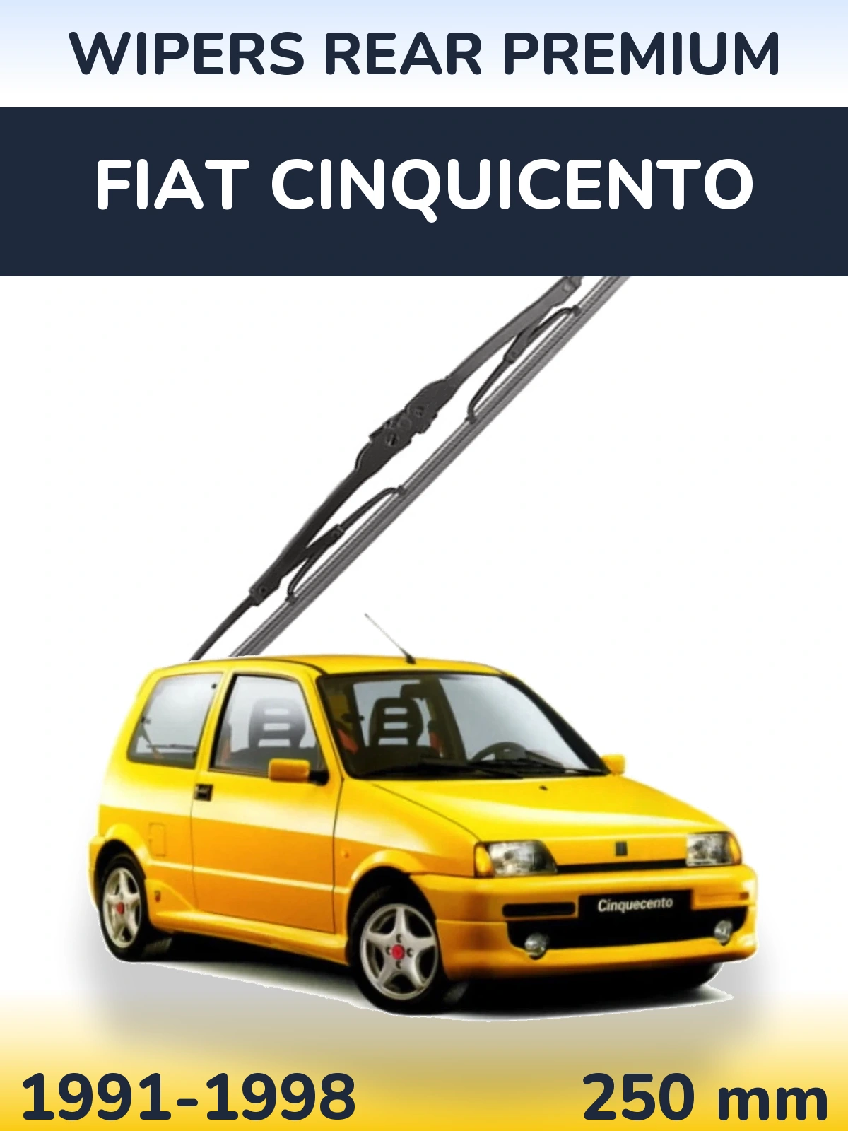 Ștergătoare WIPERS REAR PREMIUM pentru Fiat Cinquicento