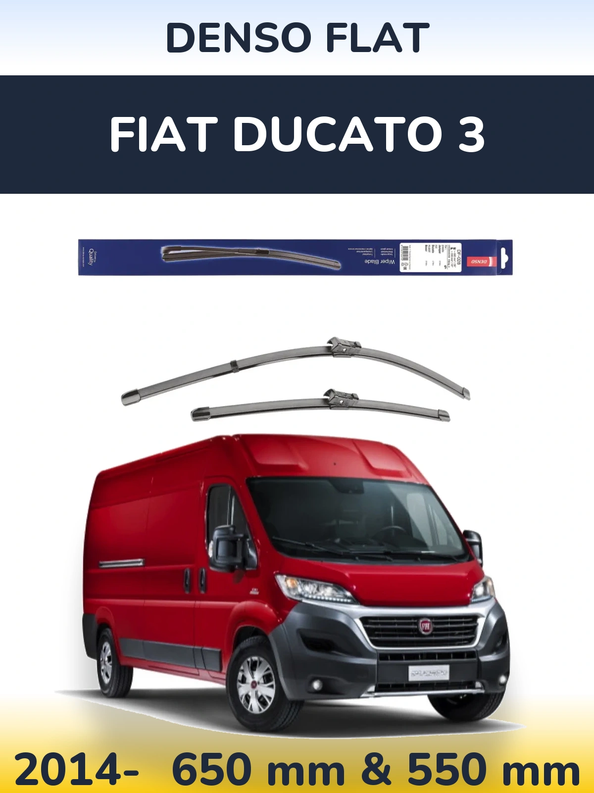 Ștergătoare Denso Flat pentru Fiat Ducato 3