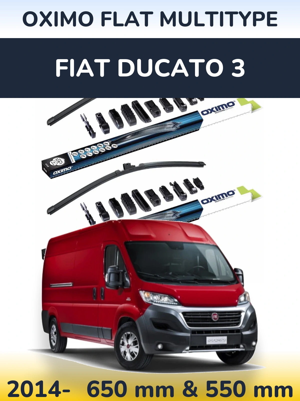 Ștergătoare Oximo Flat MultiTipe pentru Fiat Ducato 3