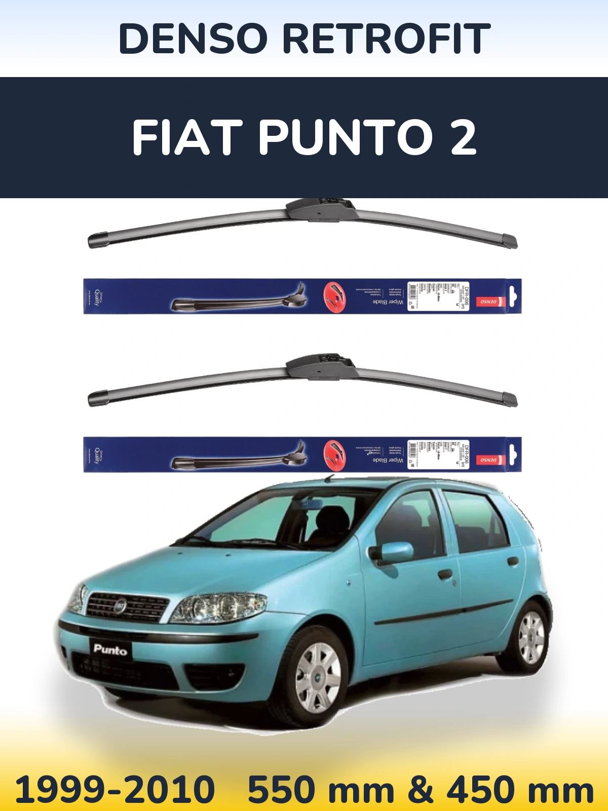 Ștergătoare Denso Retrofit pentru Fiat Punto 2