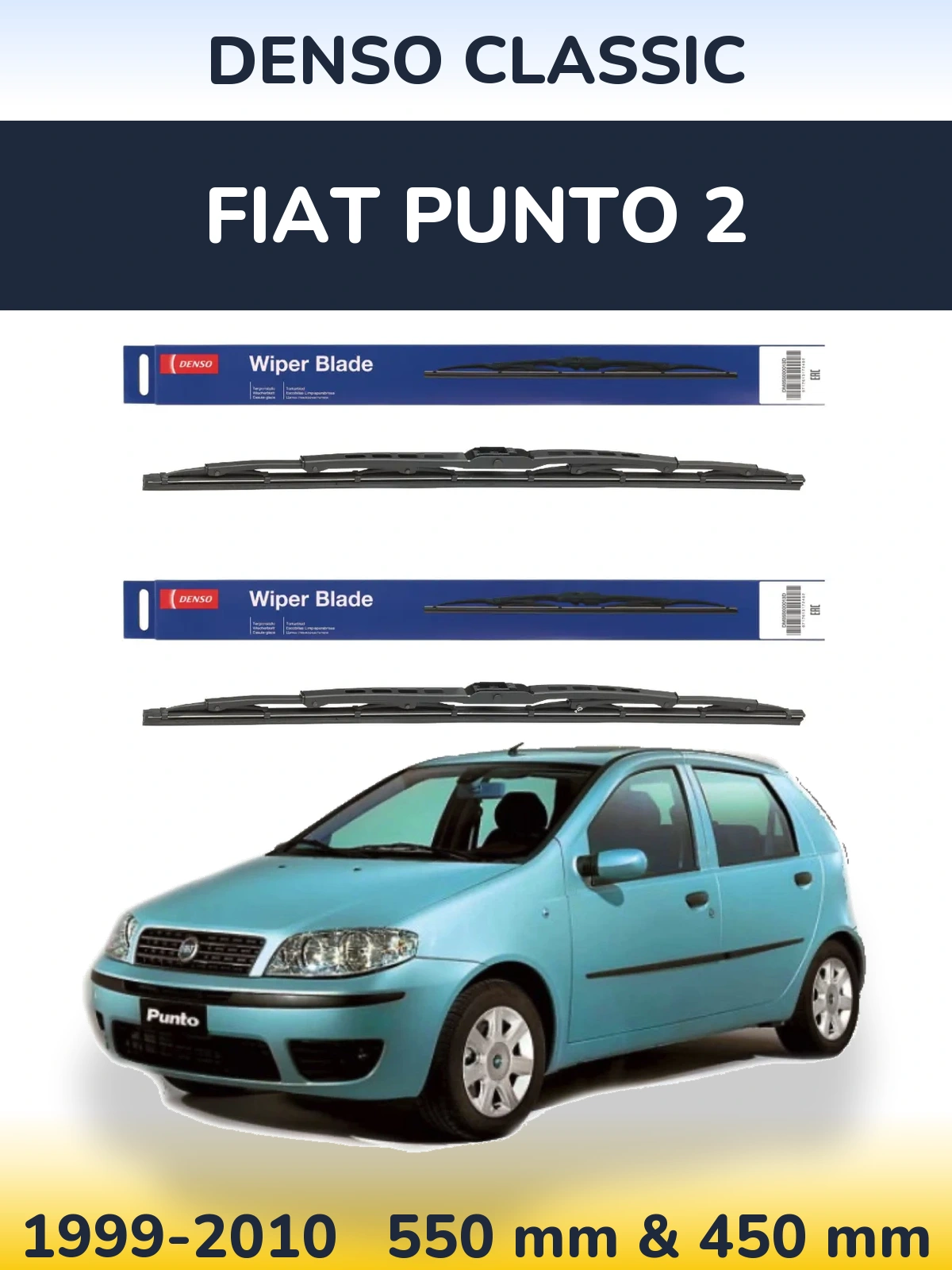 Ștergătoare Denso Classic pentru Fiat Punto 2