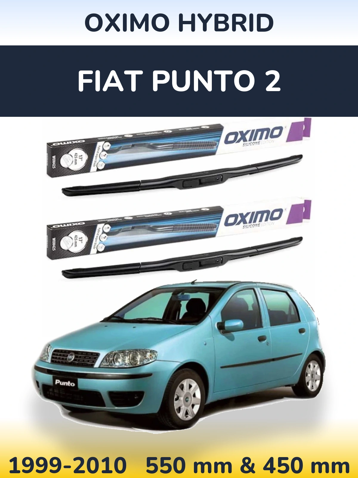 Ștergătoare Oximo Hybrid pentru Fiat Punto 2