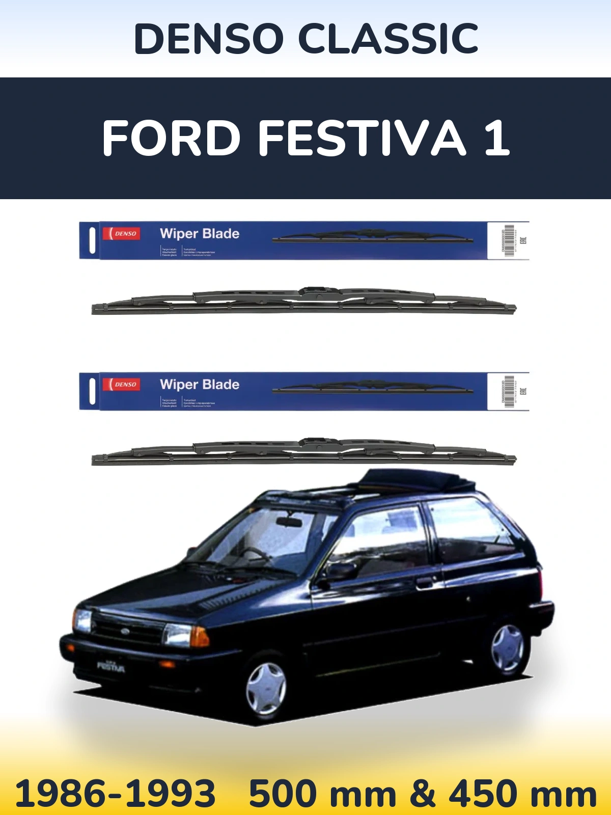 Ștergătoare Denso Classic pentru Ford Festiva 1