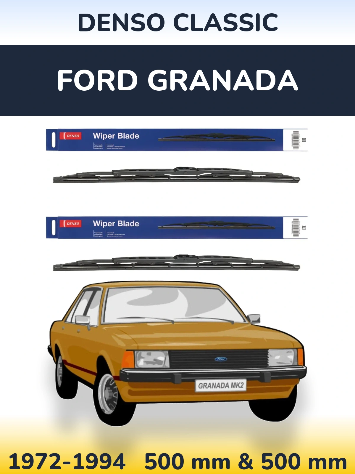 Ștergătoare Denso Classic pentru Ford Granada