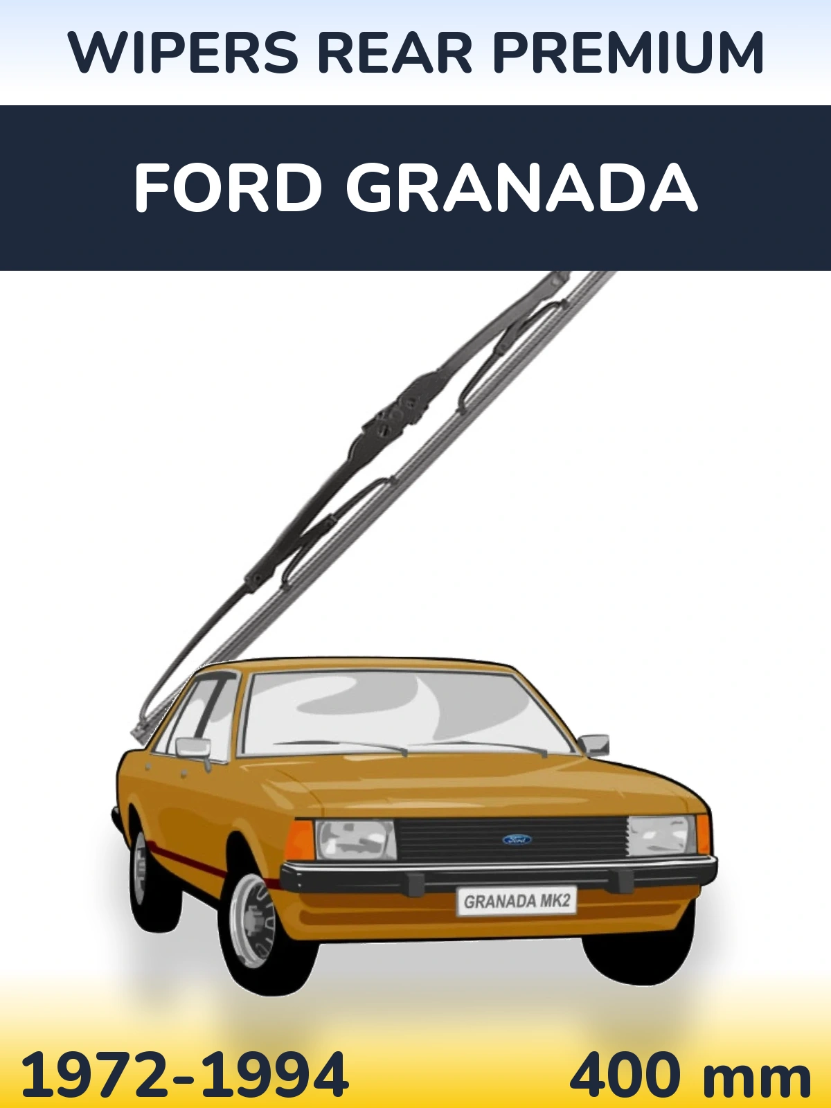 Задний дворник WIPERS REAR PREMIUM 400 мм для Ford Granada 1972-1994