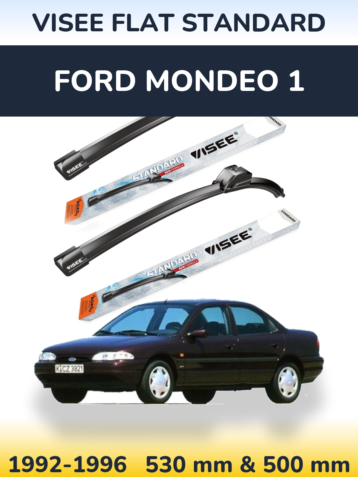 Ștergătoare VISEE FLAT STANDARD pentru Ford Mondeo 1