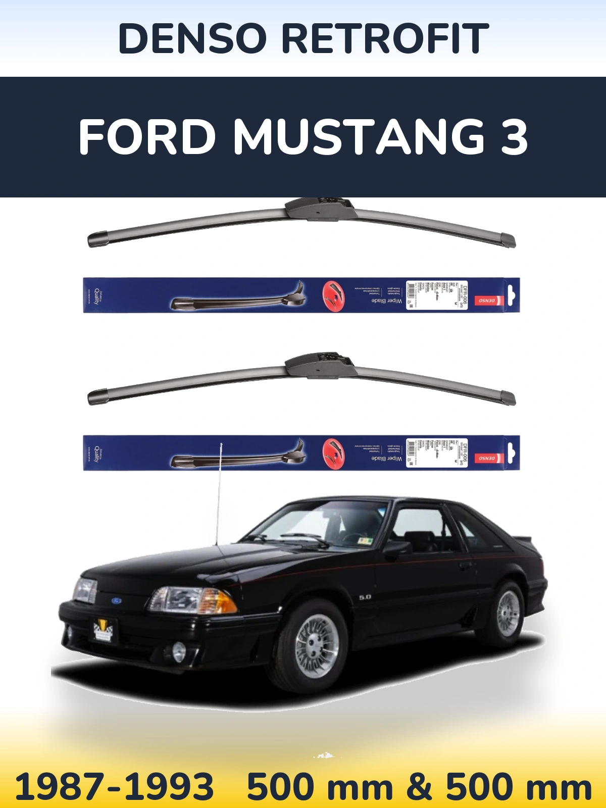 Ștergătoare Denso Retrofit pentru Ford Mustang 3