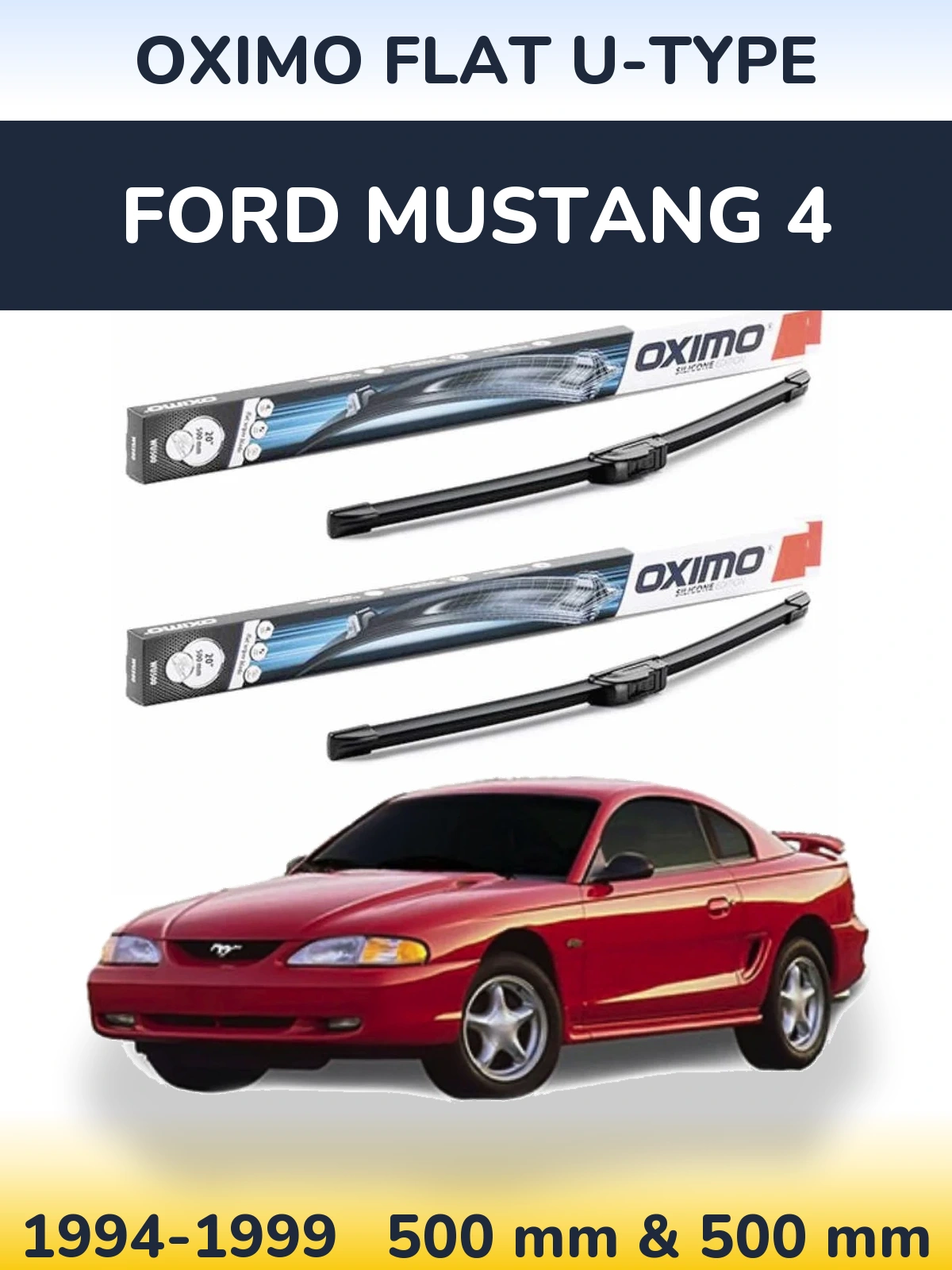 Ștergătoare Oximo Flat U-type pentru Ford Mustang 4