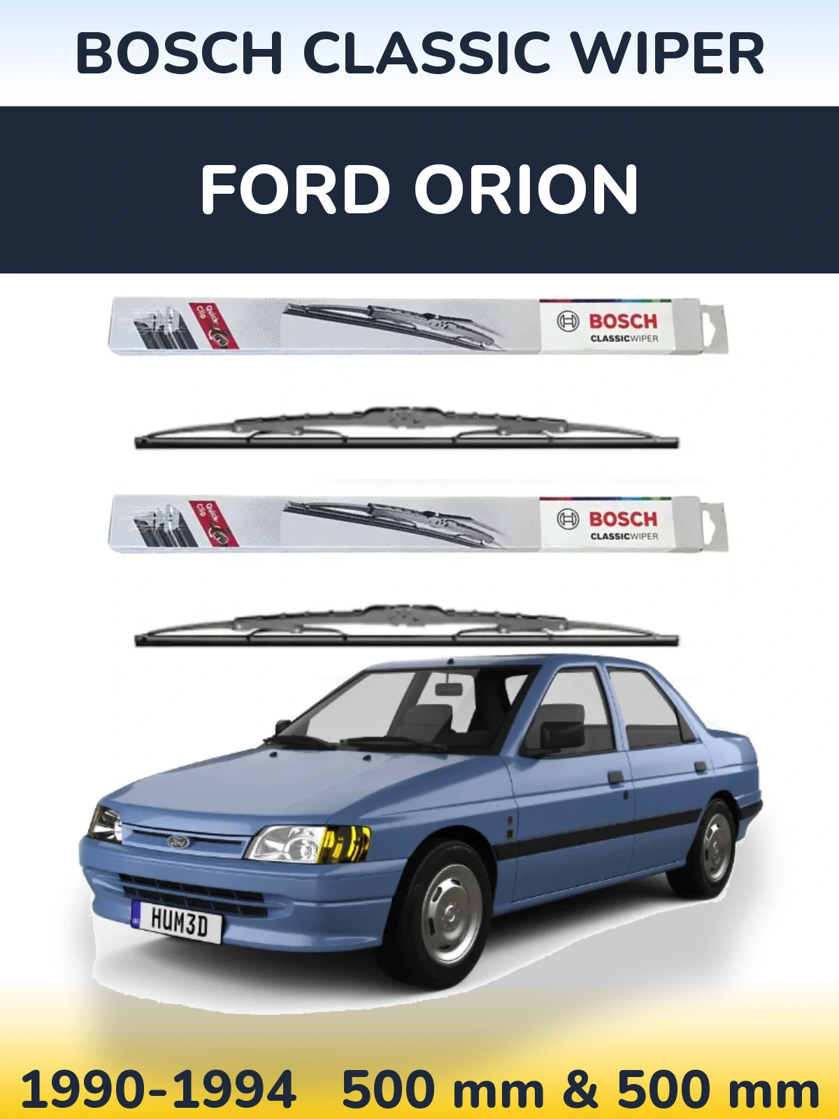 Ștergătoare BOSCH Classic Wiper pentru Ford Orion