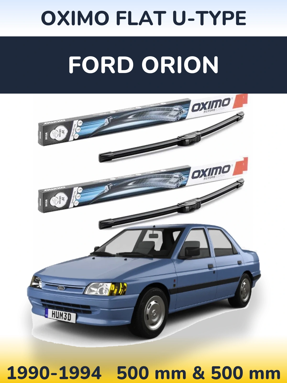 Ștergătoare Oximo Flat U-type pentru Ford Orion