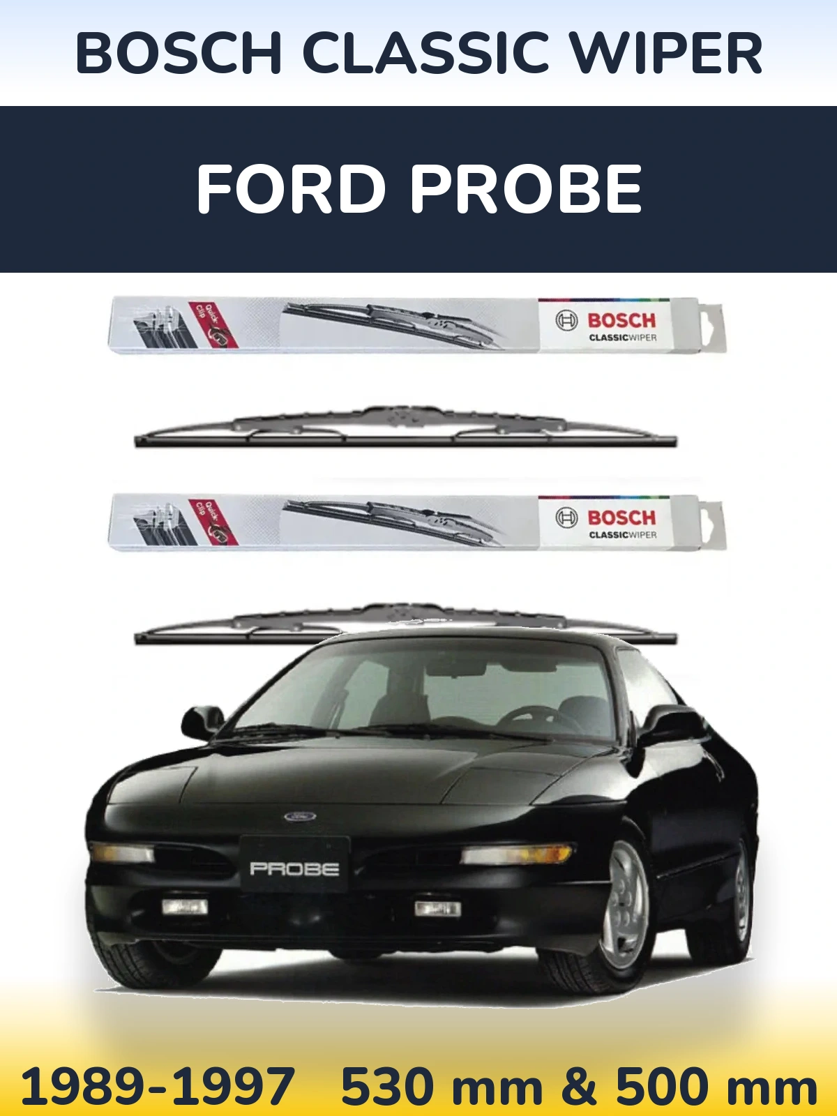 Ștergătoare BOSCH Classic Wiper pentru Ford Probe