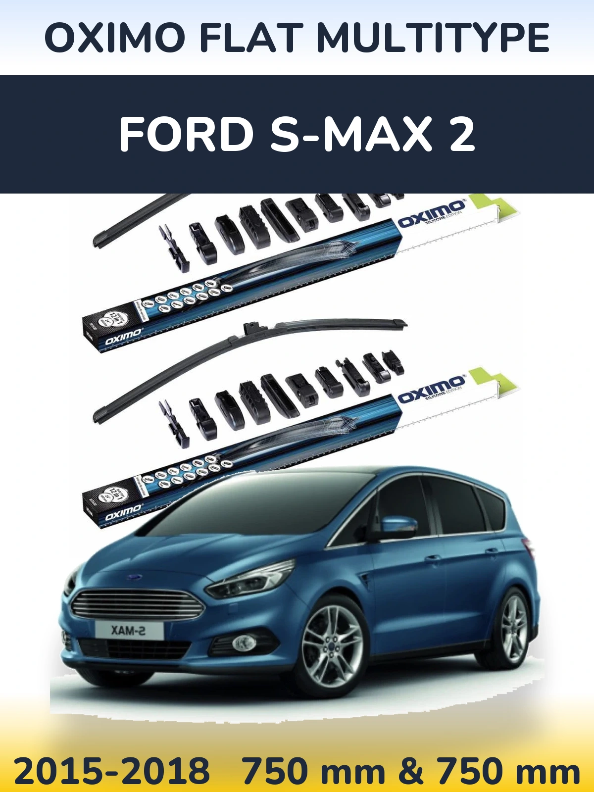 Ștergătoare Oximo Flat MultiTipe pentru Ford S-MAX 2