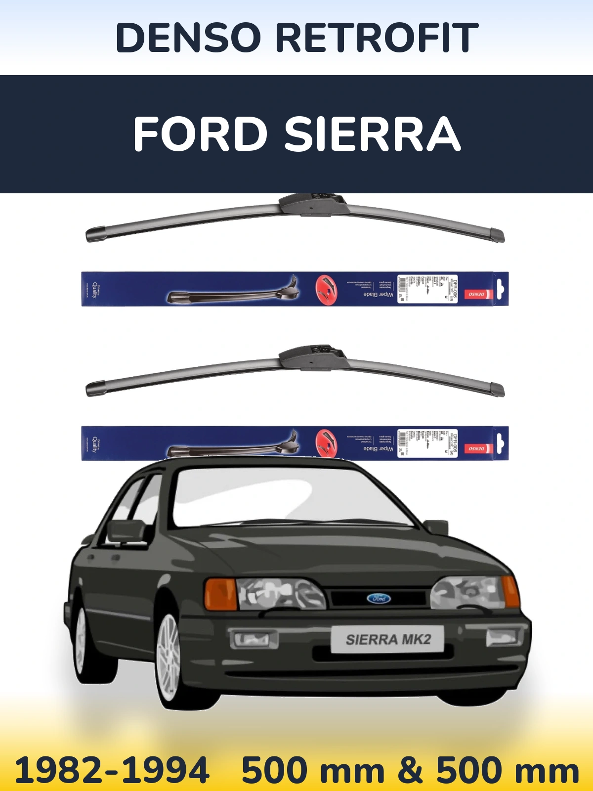 Ștergătoare Denso Retrofit pentru Ford Sierra