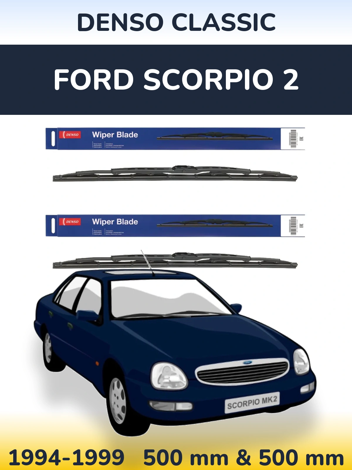 Ștergătoare Denso Classic pentru Ford Scorpio 2