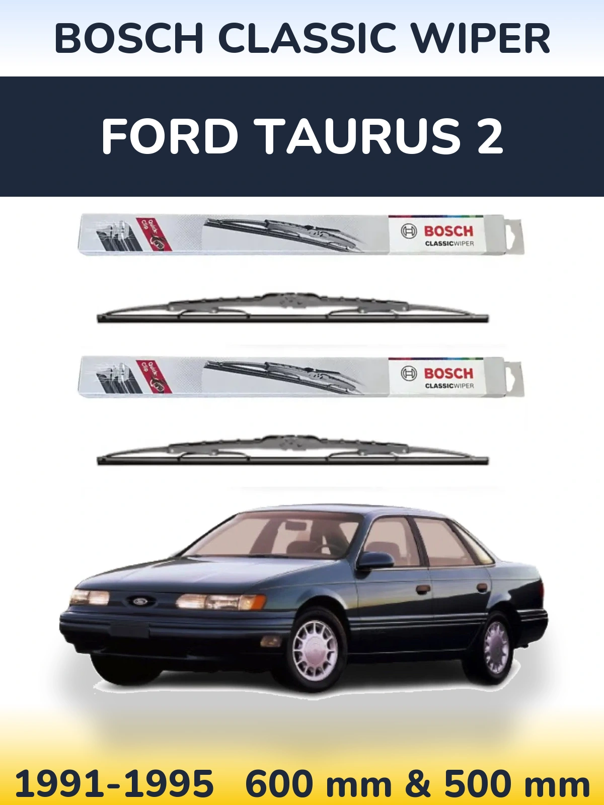 Ștergătoare BOSCH Classic Wiper pentru Ford Taurus 2