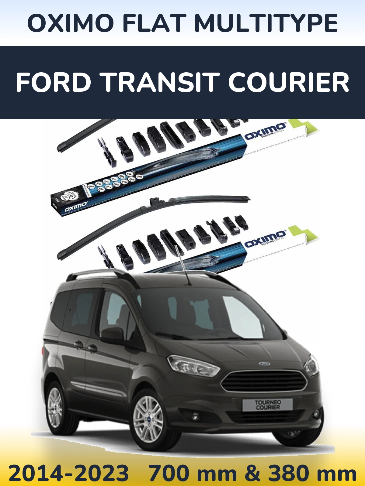 Ștergătoare Oximo Flat MultiTipe pentru Ford Transit Courier