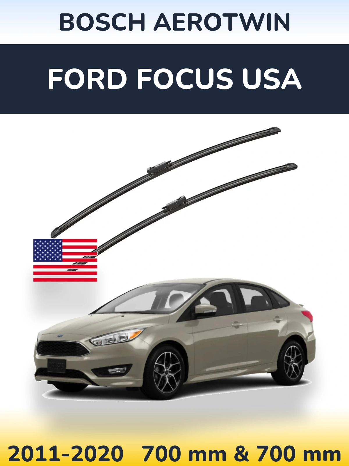 Ștergătoare BOSCH AeroTwin pentru Ford Focus USA