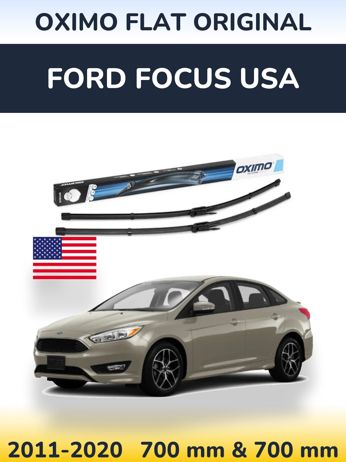 Ștergătoare Oximo Flat Original pentru Ford Focus USA