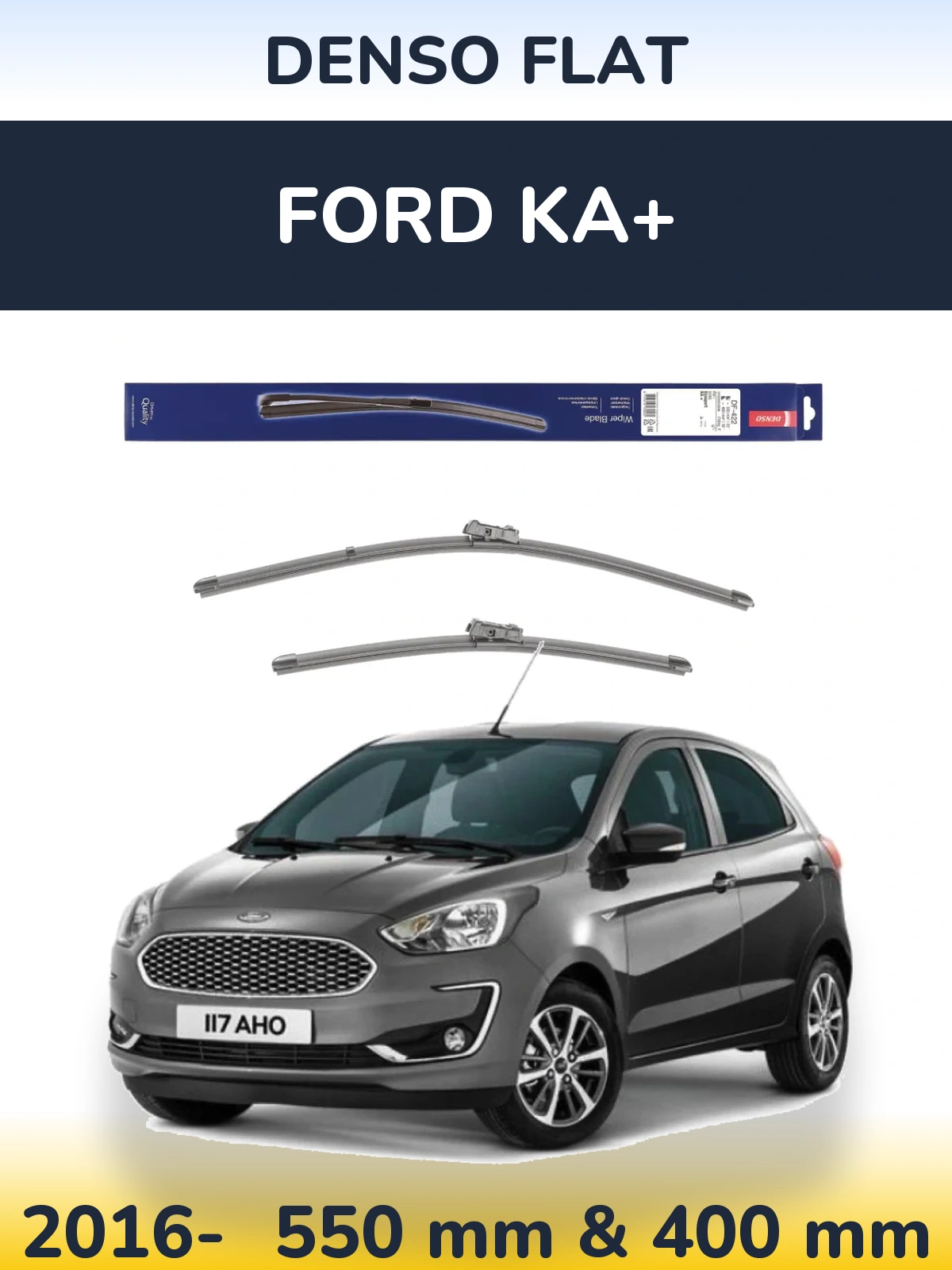 Ștergătoare Denso Flat pentru Ford Ka+