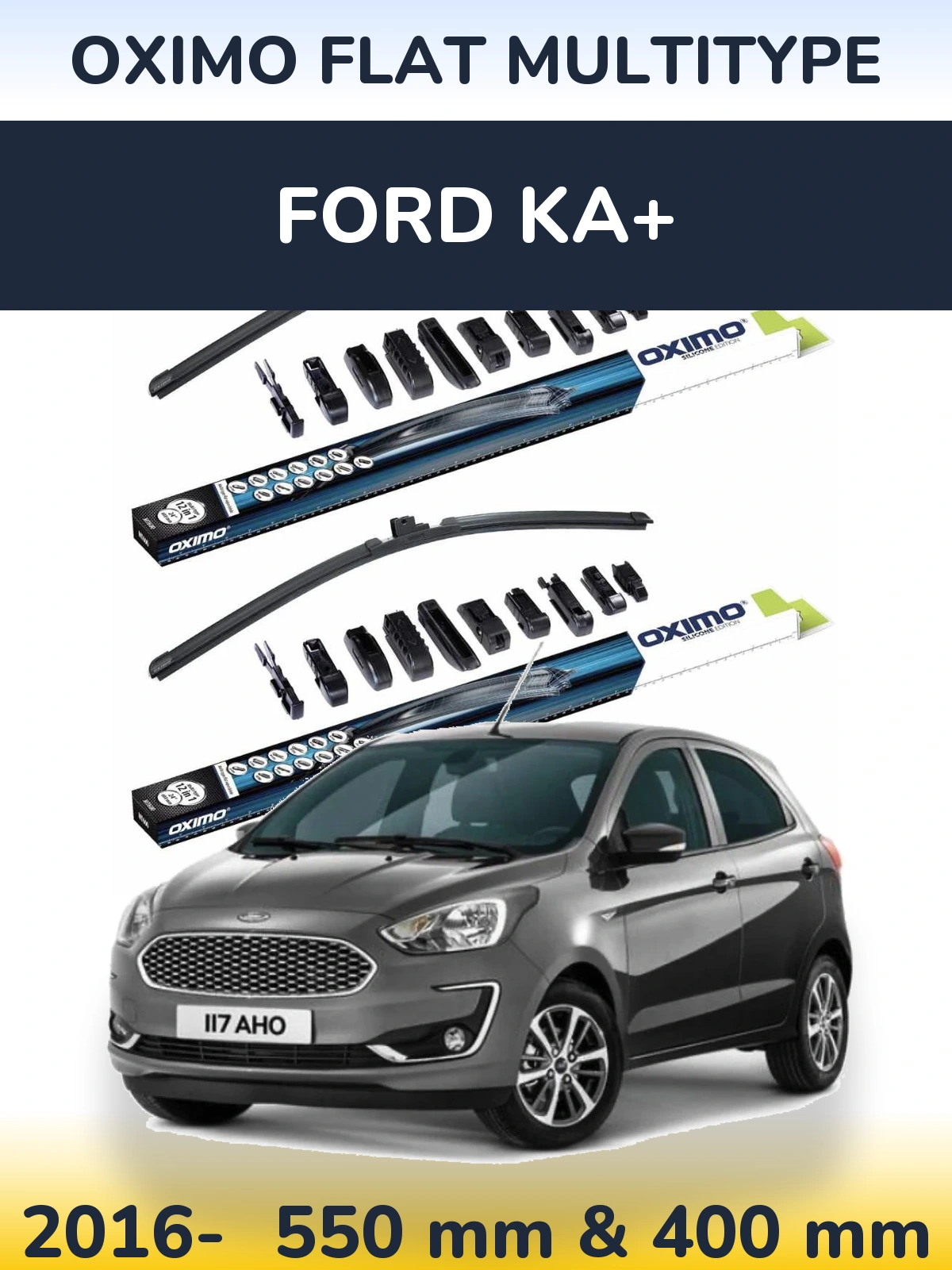 Ștergătoare Oximo Flat MultiTipe pentru Ford Ka+