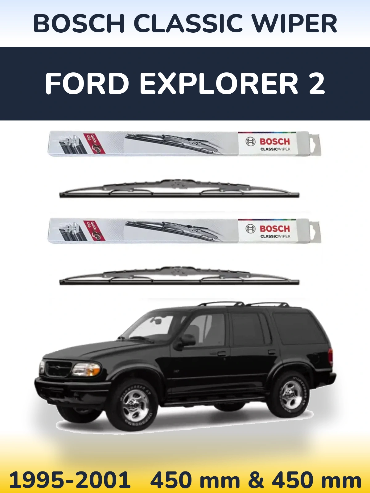 Ștergătoare BOSCH Classic Wiper pentru Ford Explorer 2
