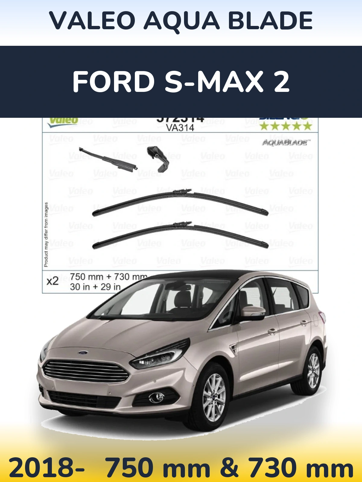 Ștergătoare Valeo Aqua Blade pentru Ford S-MAX 2
