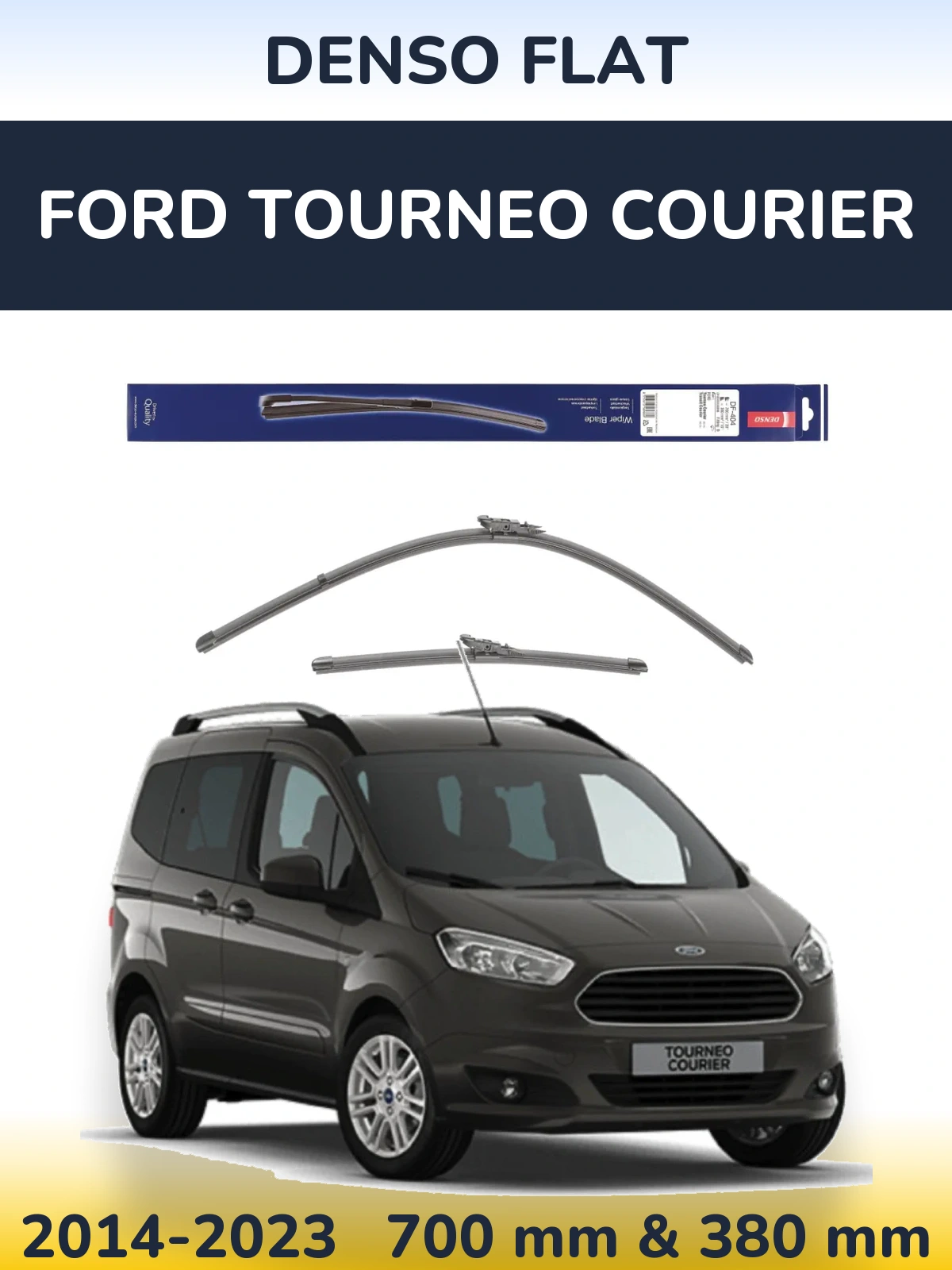 Ștergătoare Denso Flat pentru Ford Tourneo Courier