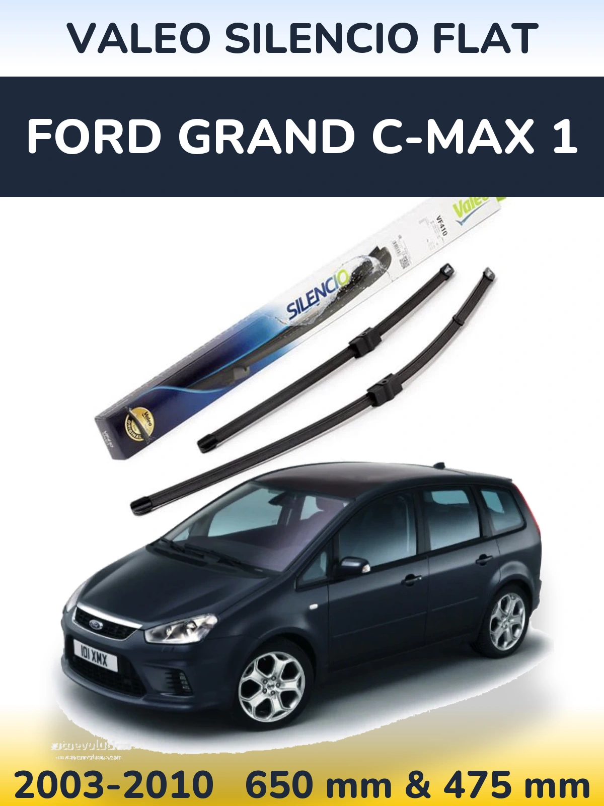 Ștergătoare Valeo Silencio Flat pentru Ford Grand C-MAX 1