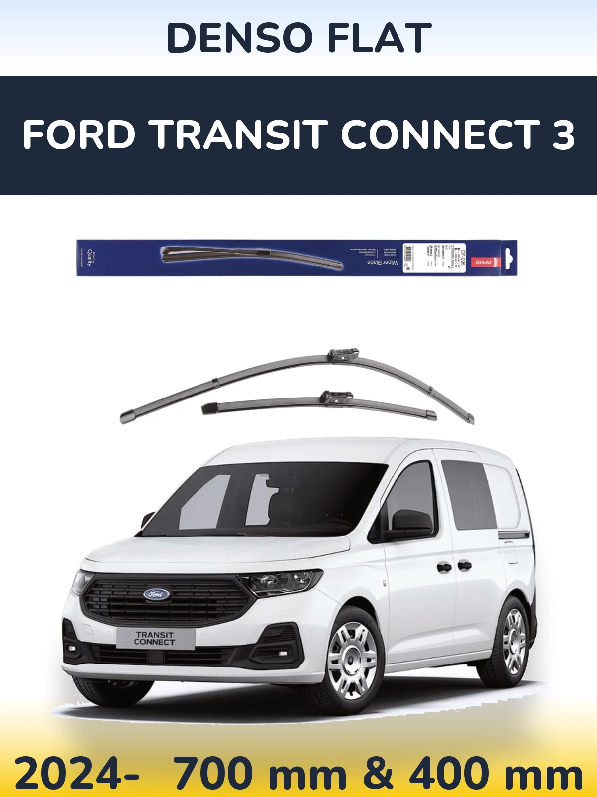 Ștergătoare Denso Flat pentru Ford Transit Connect 3