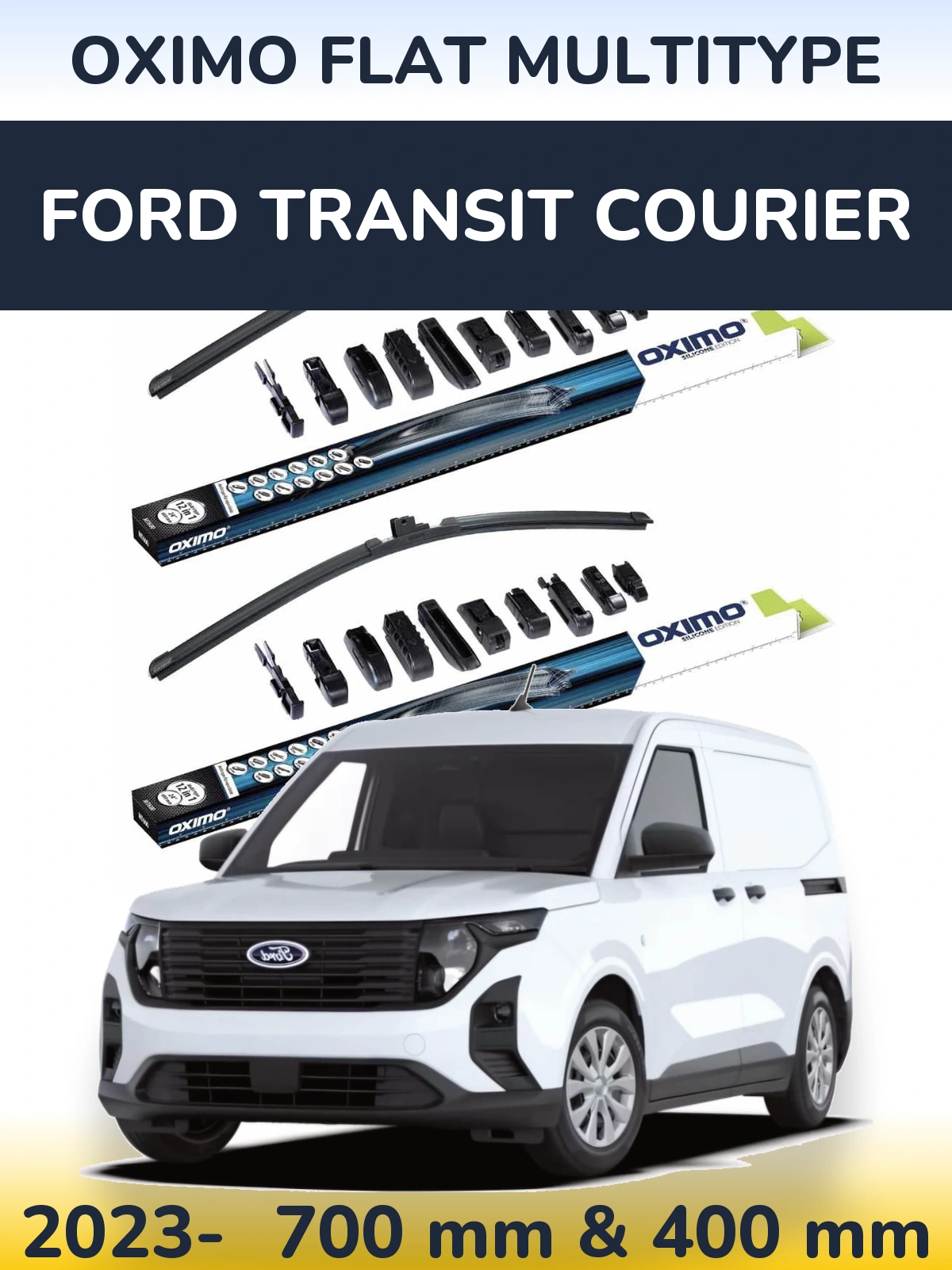 Ștergătoare Oximo Flat MultiTipe pentru Ford Transit Courier