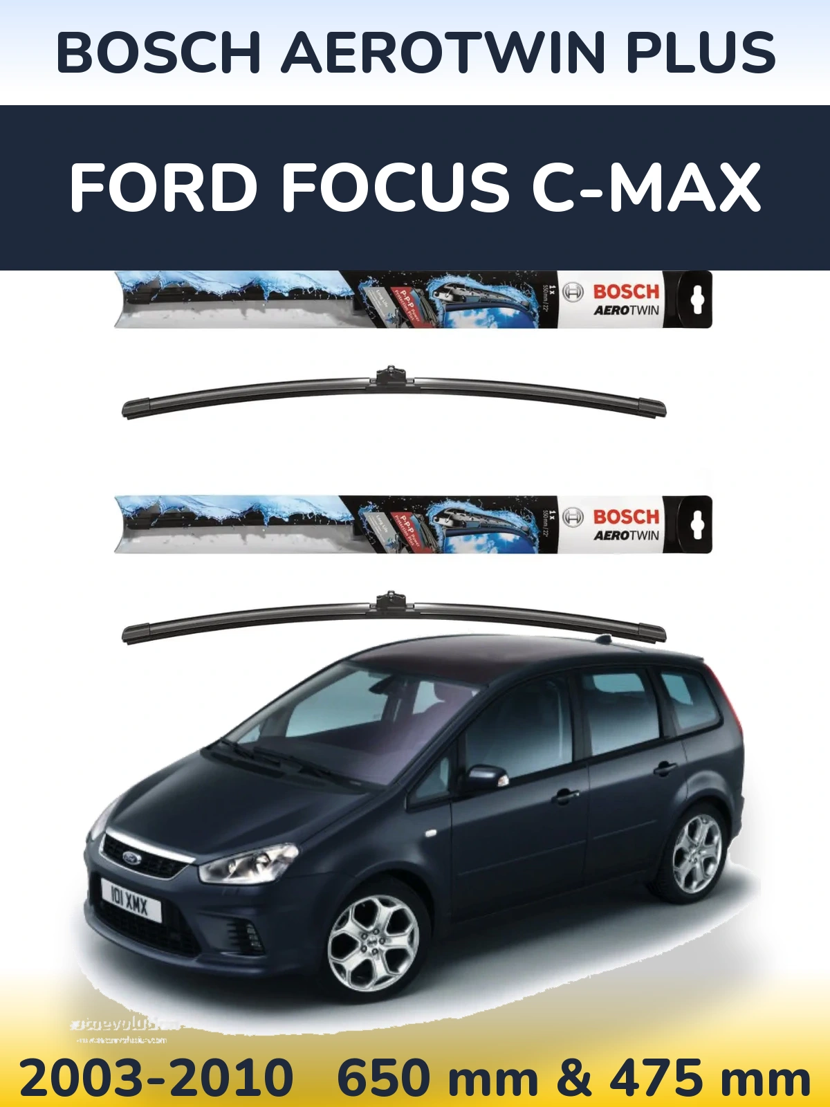 Ștergătoare BOSCH AeroTwin Plus pentru Ford Focus C-MAX