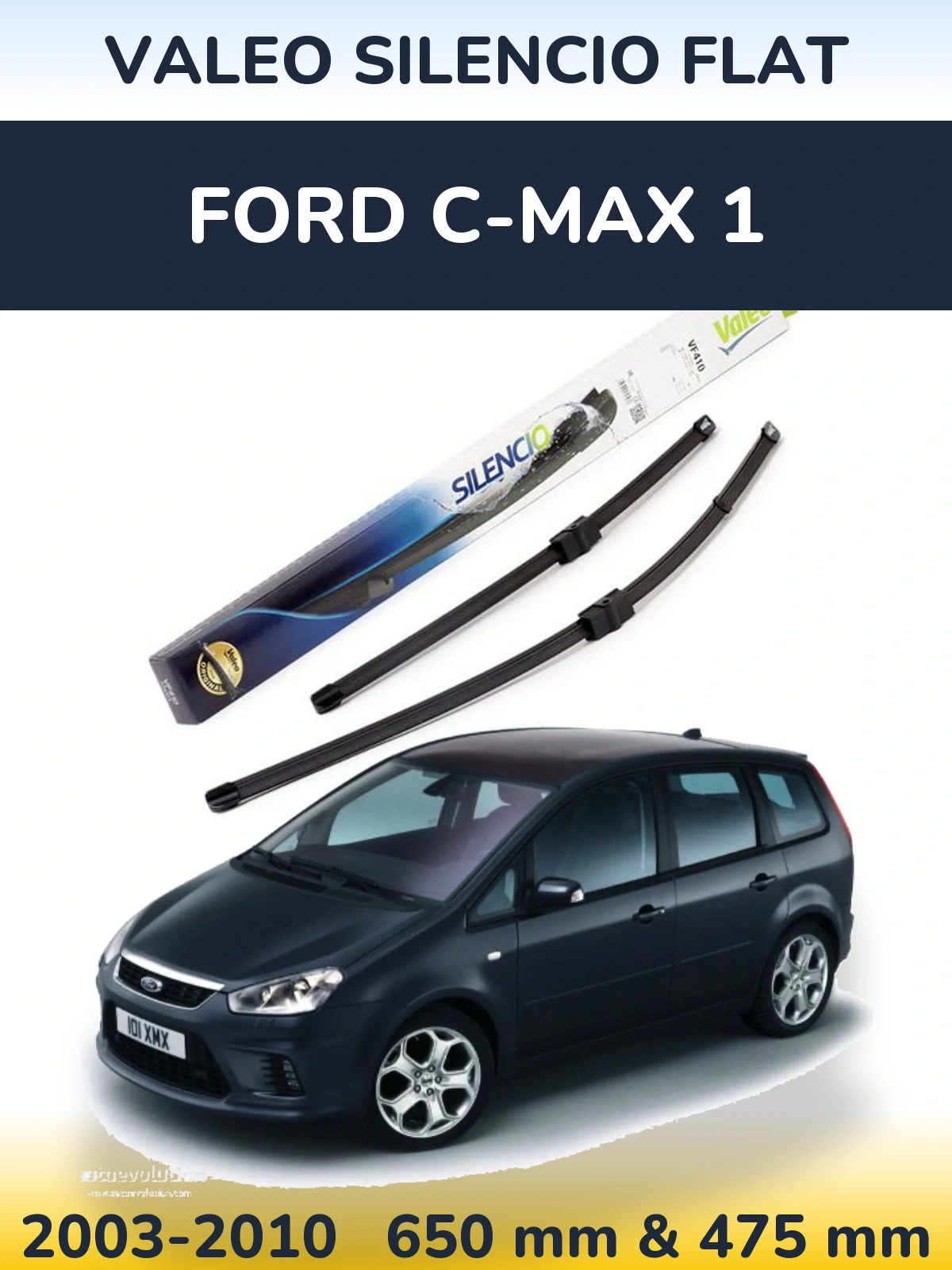 Ștergătoare Valeo Silencio Flat pentru Ford C-MAX 1