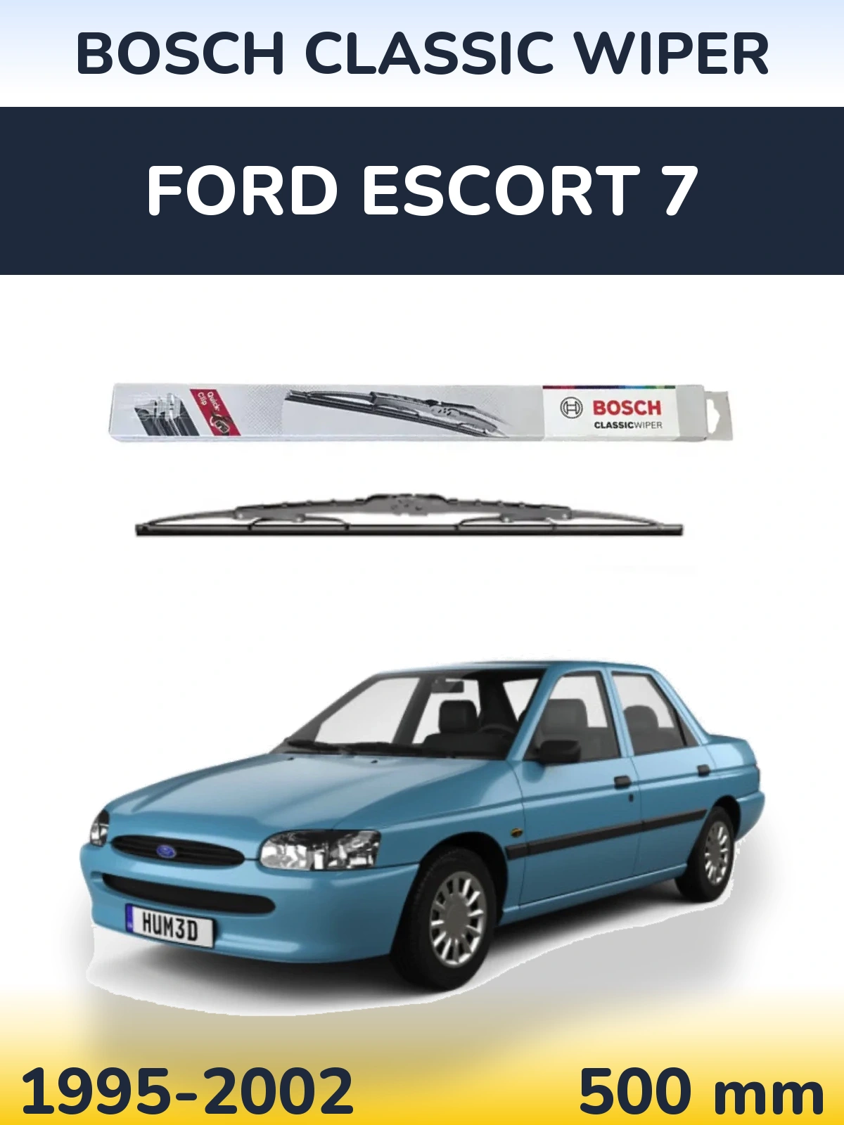 Ștergătoare BOSCH Classic Wiper pentru Ford Escort 7