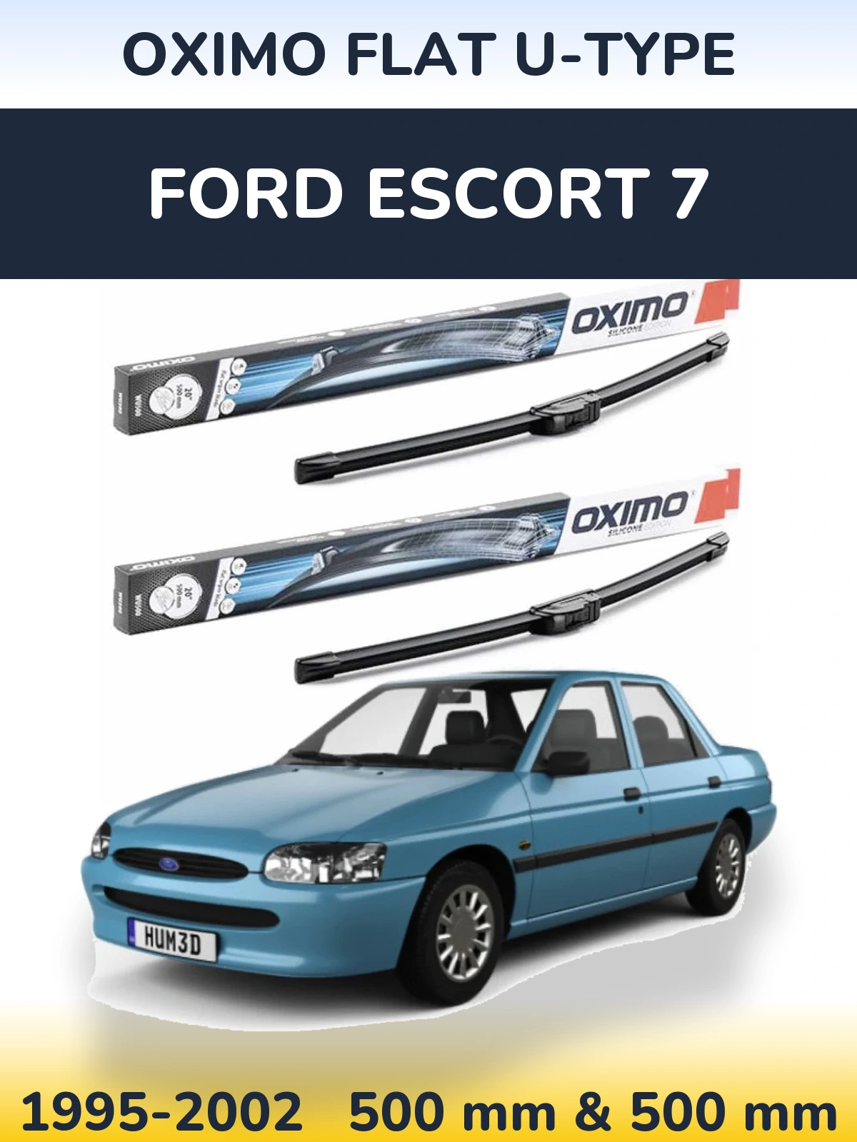 Ștergătoare Oximo Flat U-type pentru Ford Escort 7