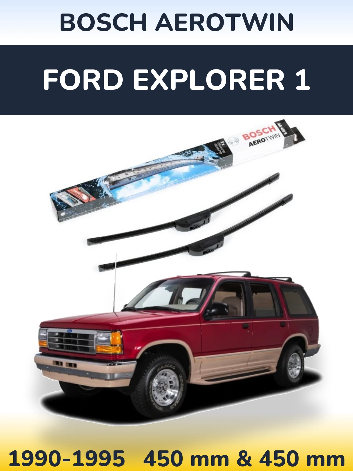 Ștergătoare BOSCH AeroTwin pentru Ford Explorer 1