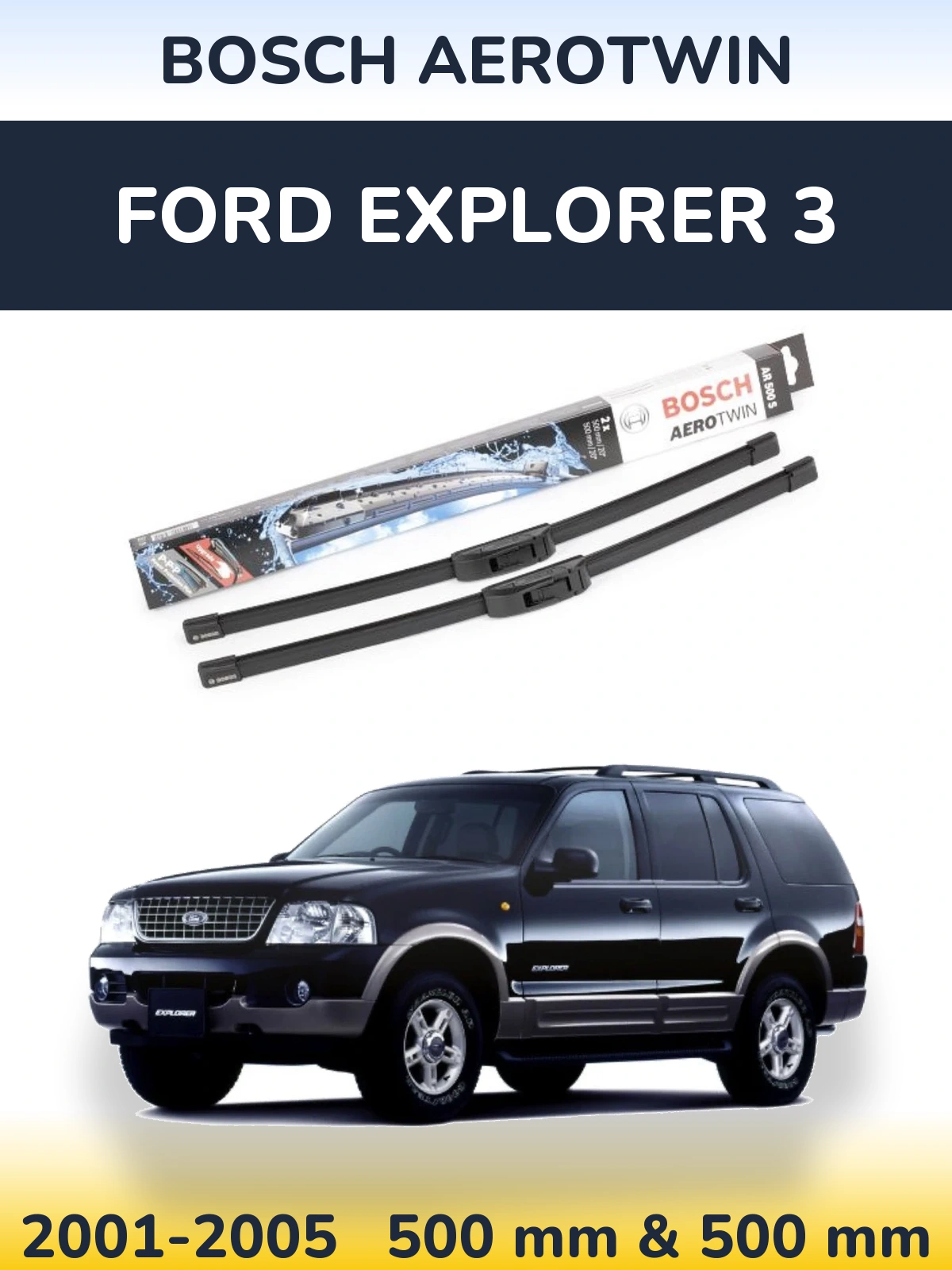 Ștergătoare BOSCH AeroTwin pentru Ford Explorer 3