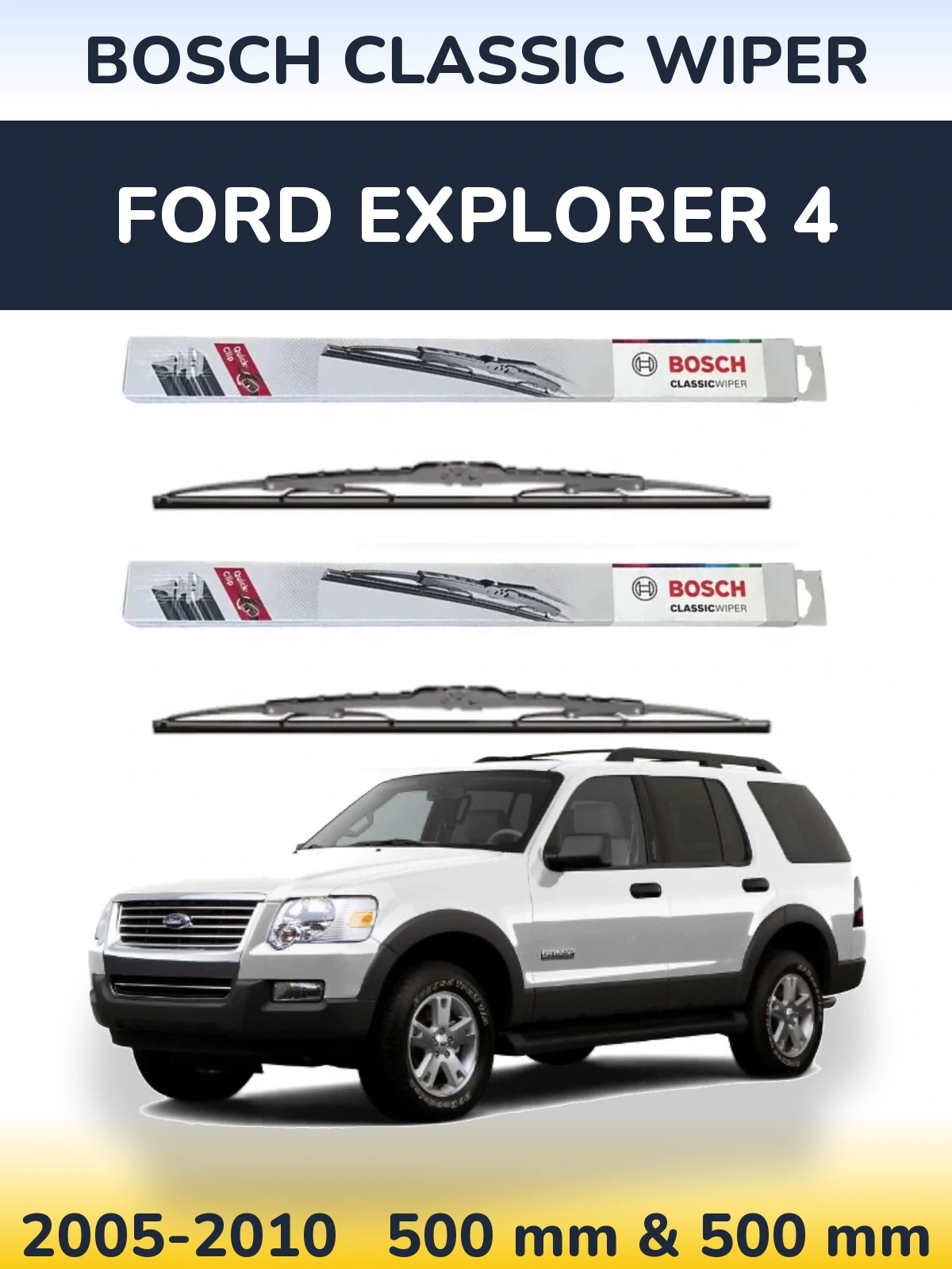 Ștergătoare BOSCH Classic Wiper pentru Ford Explorer 4