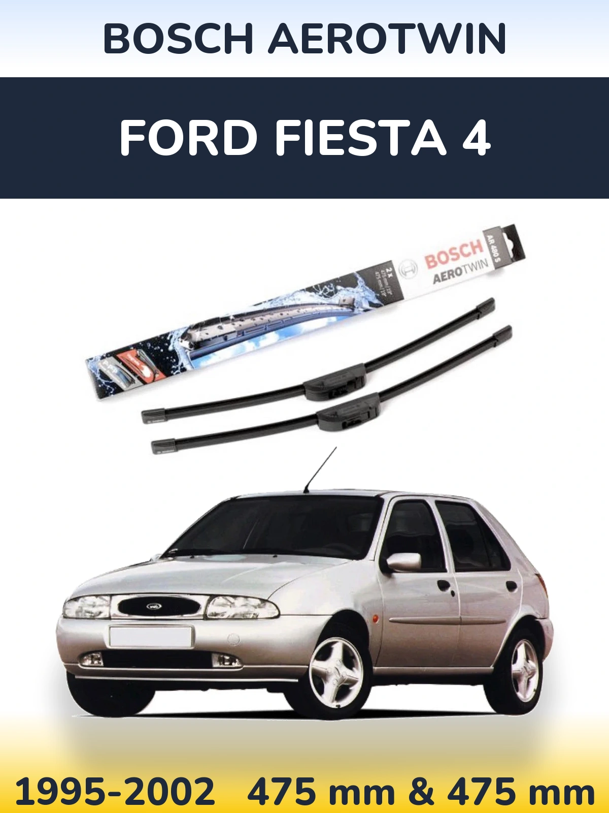 Ștergătoare BOSCH AeroTwin pentru Ford Fiesta 4