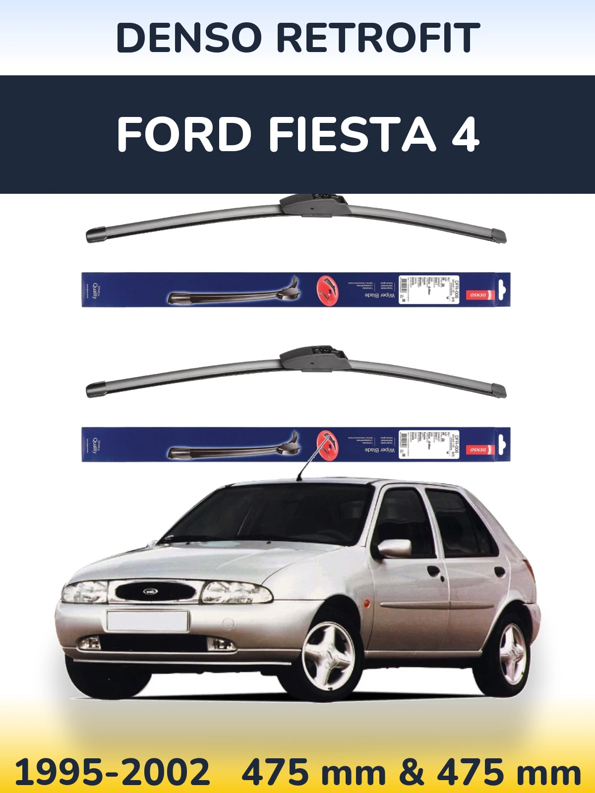 Ștergătoare Denso Retrofit pentru Ford Fiesta 4