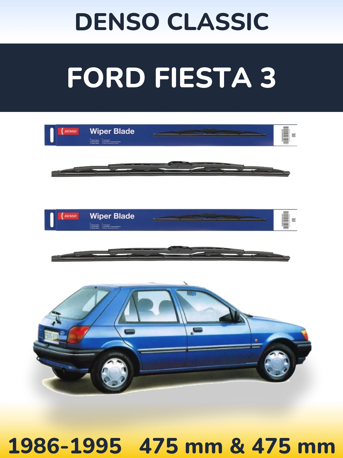 Ștergătoare Denso Classic pentru Ford Fiesta 3