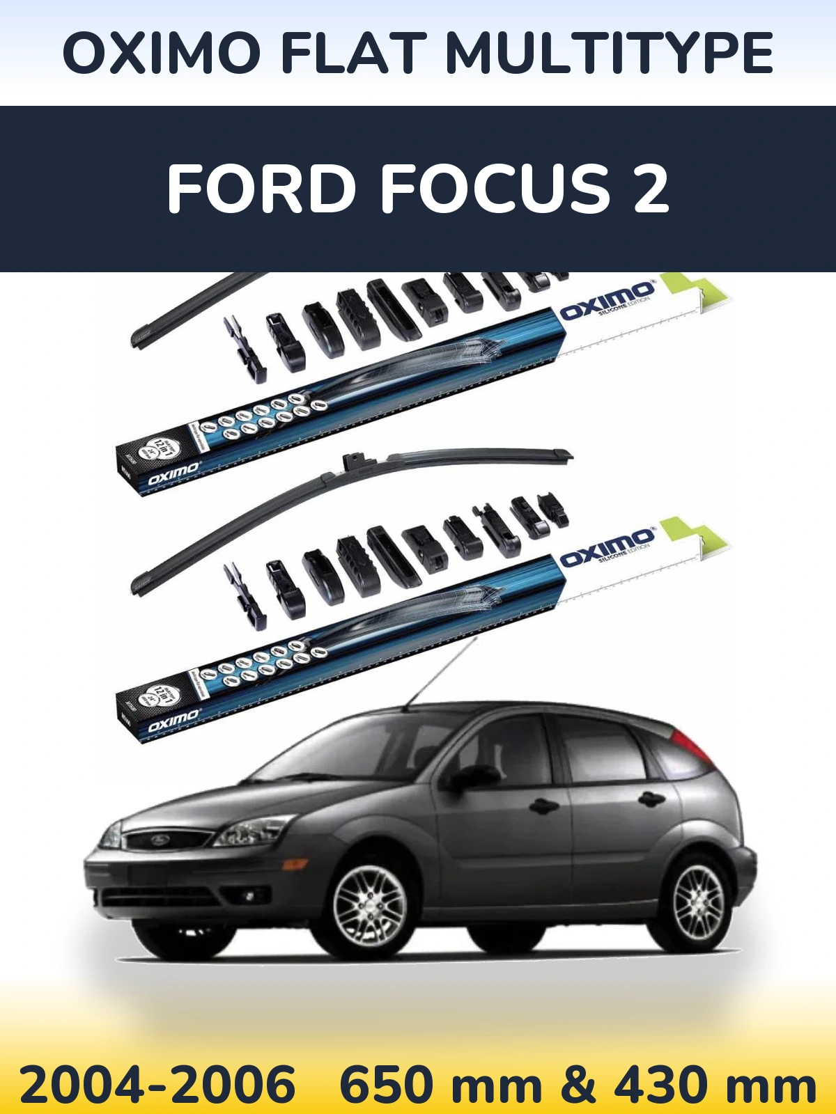 Ștergătoare Oximo Flat MultiTipe pentru Ford Focus 2