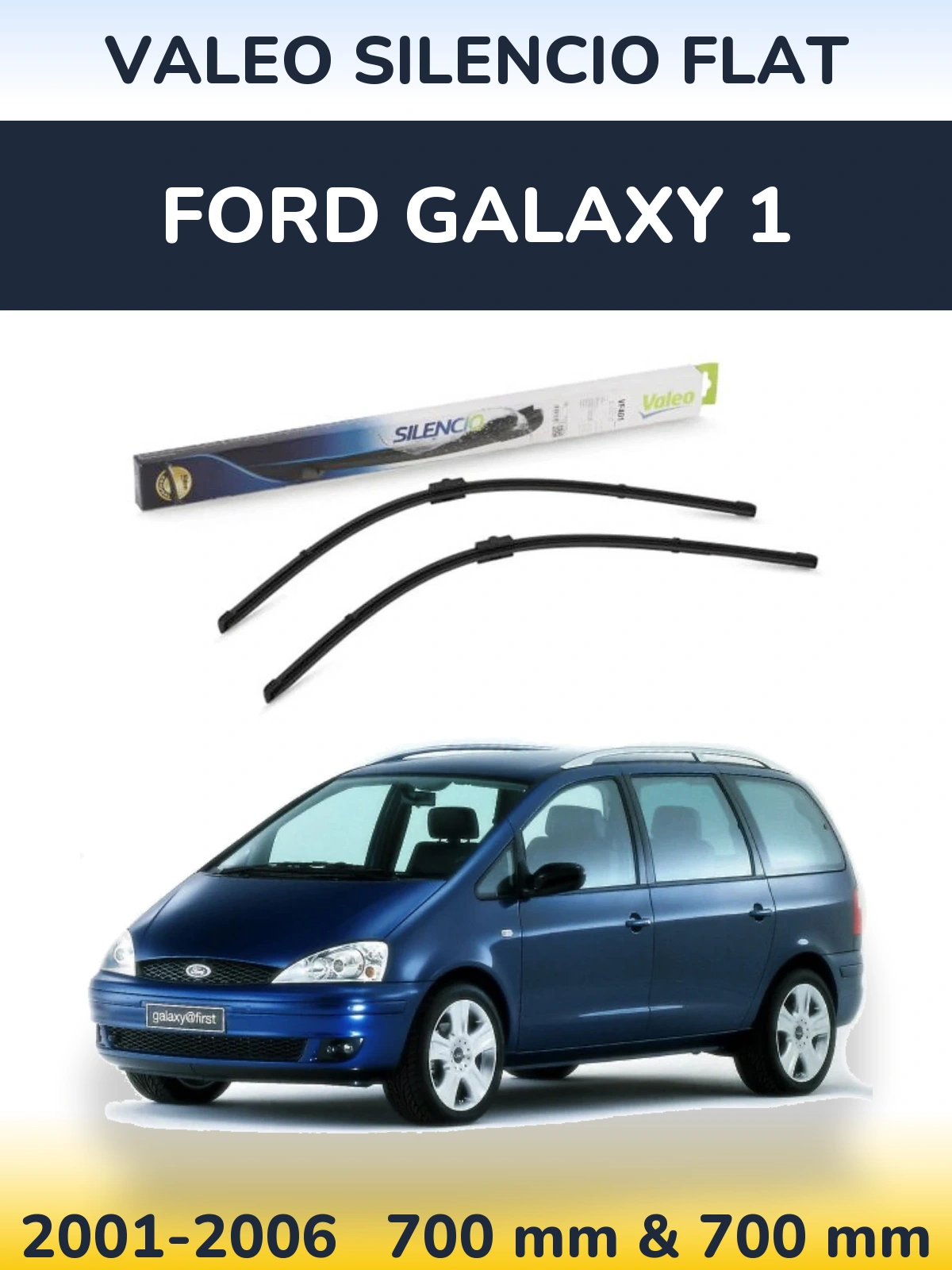 Ștergătoare Valeo Silencio Flat pentru Ford Galaxy 1