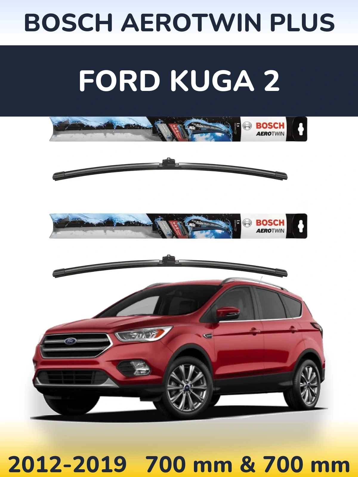 Ștergătoare BOSCH AeroTwin Plus pentru Ford Kuga 2