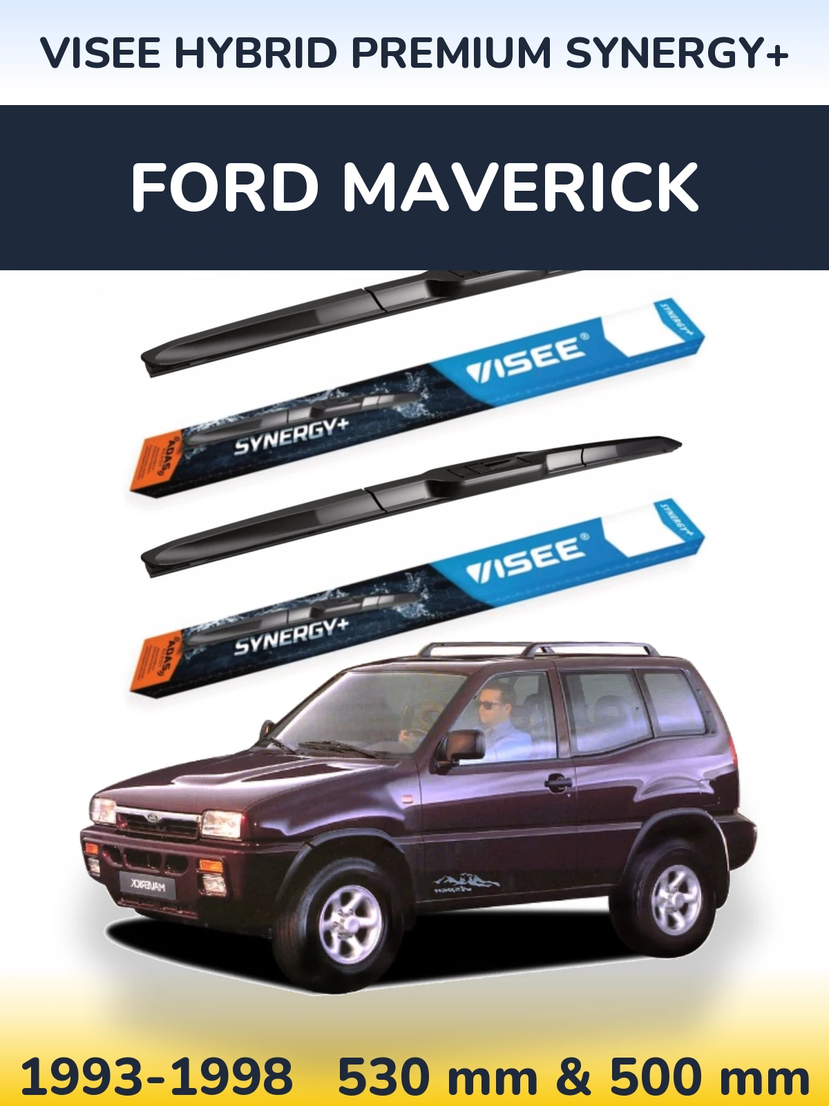 Ștergătoare VISEE HYBRID PREMIUM SYNERGY+ pentru Ford Maverick